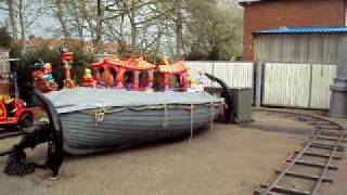 tanya on mini train at Littlehampton