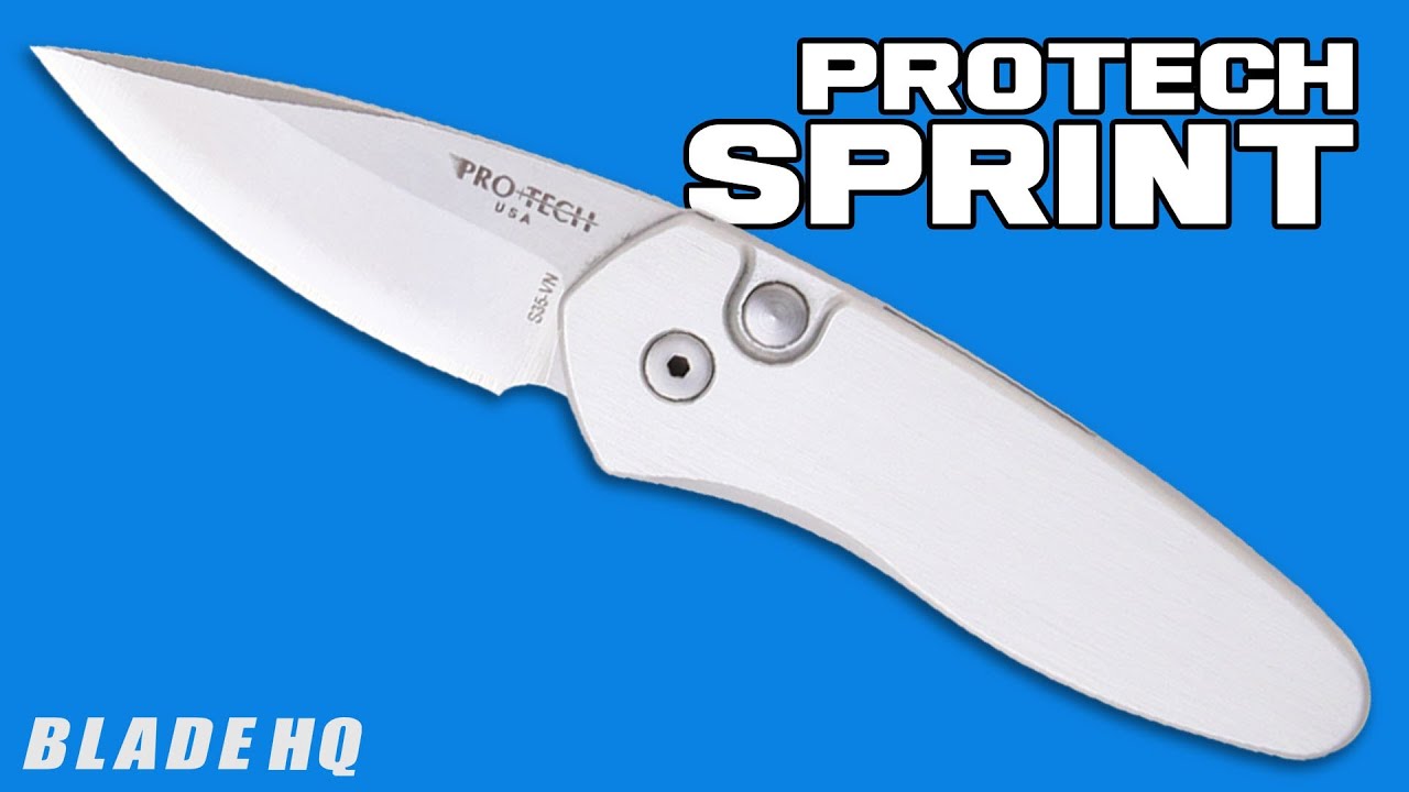 Pro-Tech Sprint Black Automatic Knife (1.95" Black) 2907