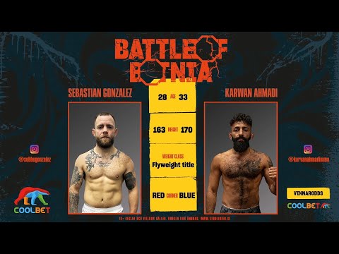 Battle of Botnia 12 Sebastian Gonzalez vs. Karwan Ahmadi
