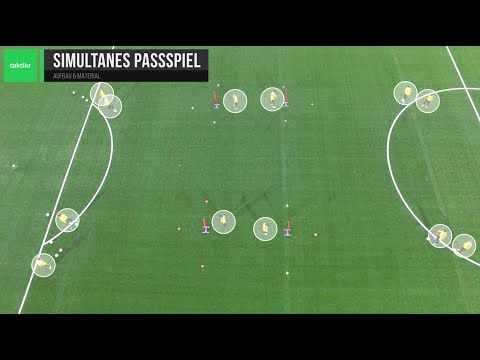 Simultanes Passspiel - taktikr Übungsvideo