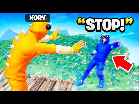TROLLING Players with SKYBASE in Fortnite!