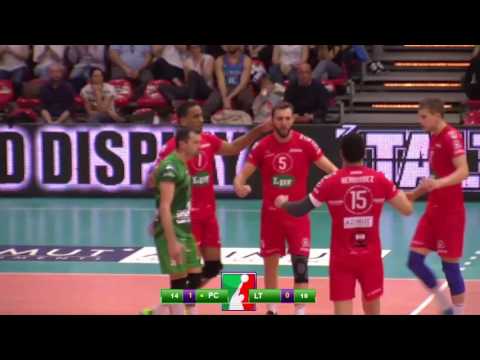 Highlights LPR Piacenza - Top Volley Latina 3-1 (gara 3 Play Off Challenge 09-04-2017)