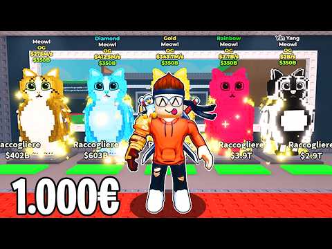 Account da 1€ Vs Account da 1.000€ su Roblox Steal a Brainrot!!