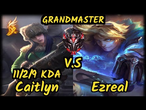 Upset (CAITLYN) vs EZREAL - 11/2/9 KDA BOTTOM ADC GAMEPLAY - EUW Ranked GRANDMASTER