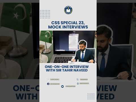 CSS SPECIAL 23 | MOCK INTERVIEWS WIITH TAHIR NAVEED