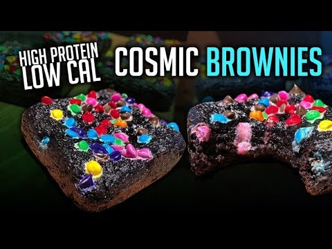 Protein Cosmic Brownies Recipe | Only 55 Cals Per Brownie!