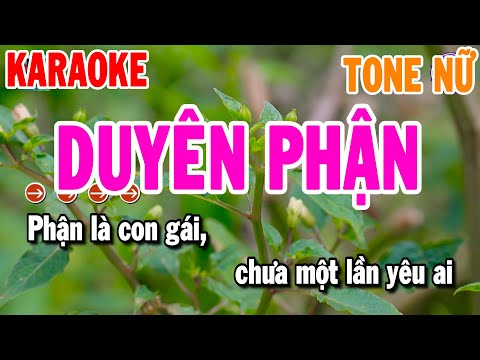 Duyên Phận Karaoke Nhạc Sống Tone Nữ Dễ Hát 2023 | Thanh Hải Organ