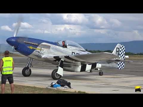 P-51 Mustang Excalibur (with landing gear problem) - Cheb 2022