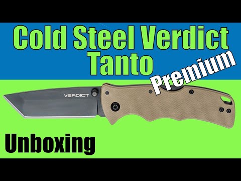 Cold Steel Premium Verdict Folding Knife     Unboxing
