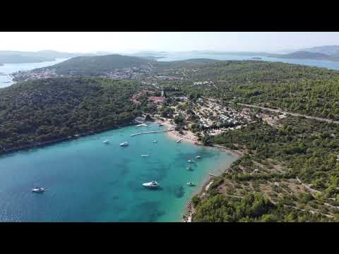 CROATIA THE GARDEN TISNO DRONE VIEW