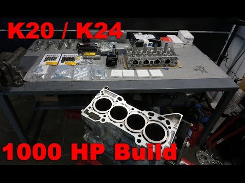 K24 Engine Build Start To Finish - The Best 4 Cylinder Ever Made