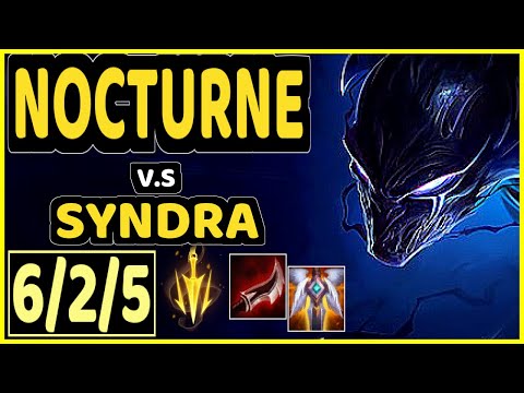 SKT T1 FAKER (NOCTURNE) vs SYNDRA - 6/2/5 KDA MID CHALLENGER GAMEPLAY - KR