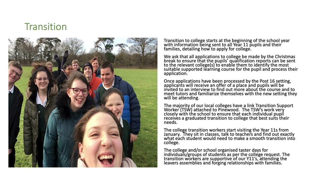 Pinewood School Post 16 Programme