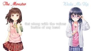 「Nightcore」→ The Monster/Wake Me Up (Acoustic Mashup) ( Switching Vocals )