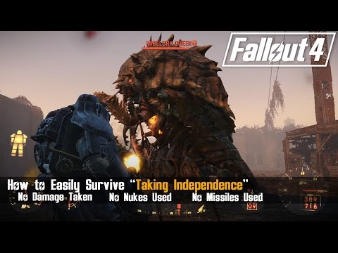 Fallout 4 - How to Easily Defeat the Mirelurk Queen and Survive "Taking Independence"