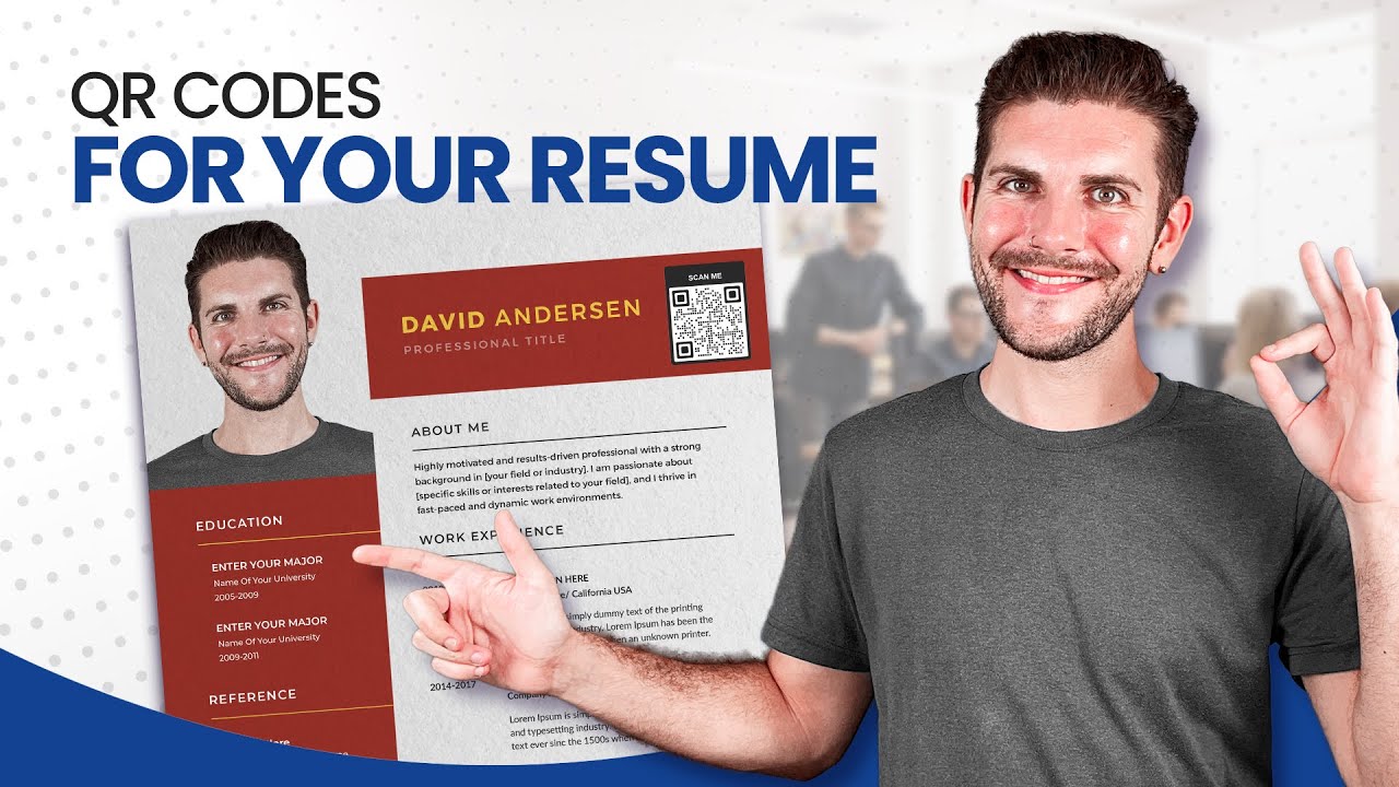 How do you put a QR code on your resume?