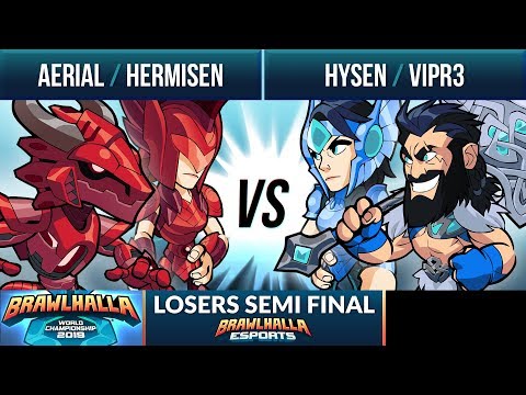VipR3 & Hysen vs Aerial & Hermisen - Losers Semi Final - Brawlhalla World Championship 2019 2v2