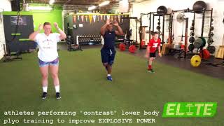 Athlete Contrast Plyo Broad Jumps to Develop EXPLOSIVE POWER