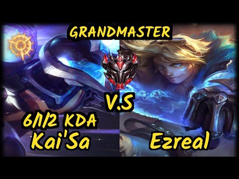 KAI'SA vs EZREAL - 6/1/2 KDA BOTTOM ADC GAMEPLAY - EUW Ranked GRANDMASTER