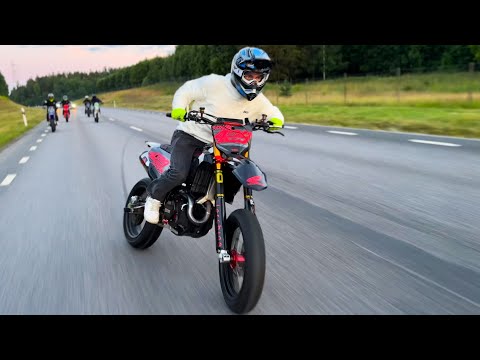 INSANE SHREDDING IN STOCKHOLM! (Supermoto, BikeLife)