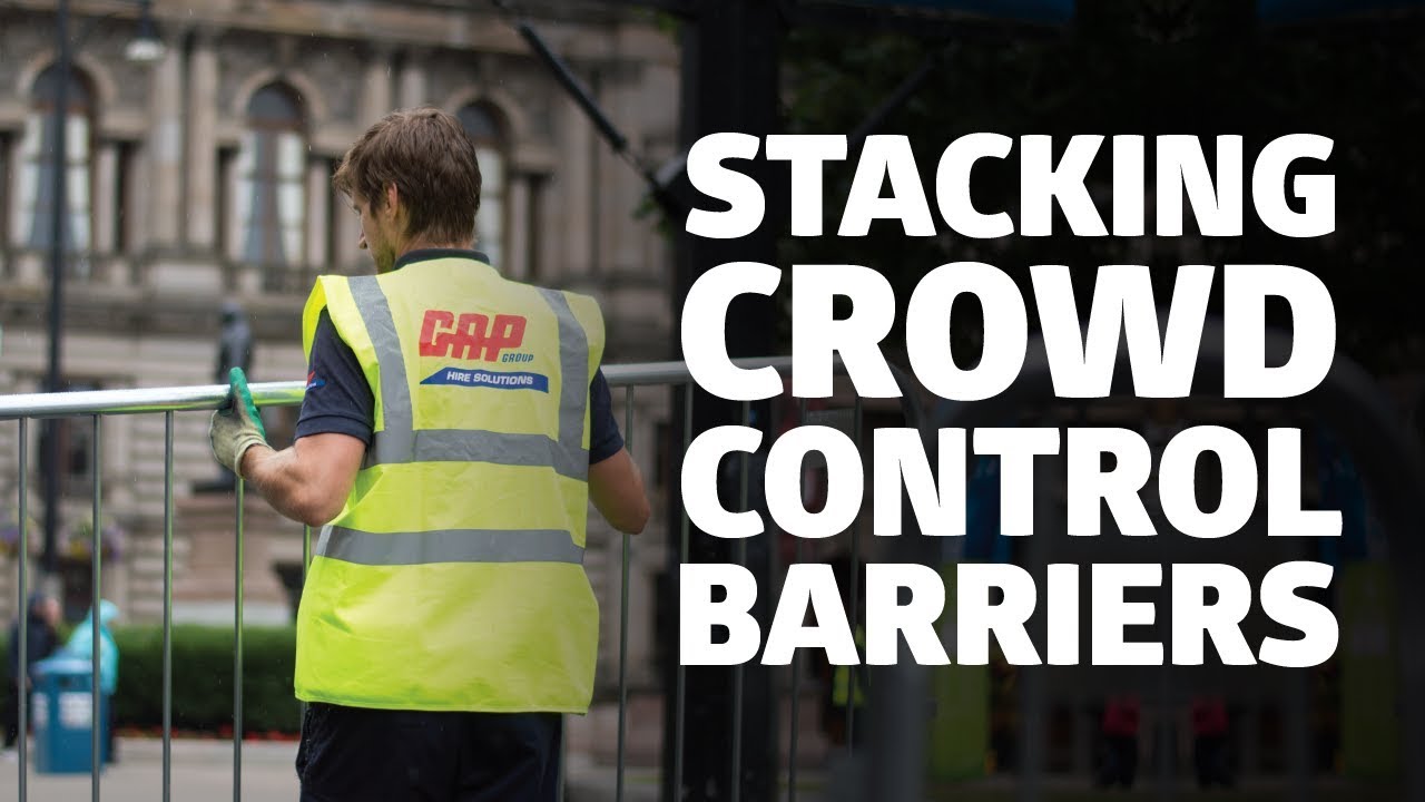 How to stack Crowd Control Barriers