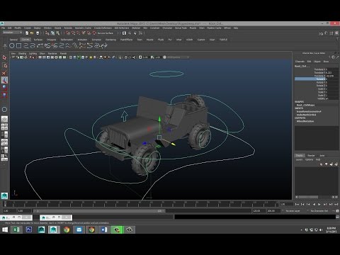 Maya tutorial : How to rig a vehicle