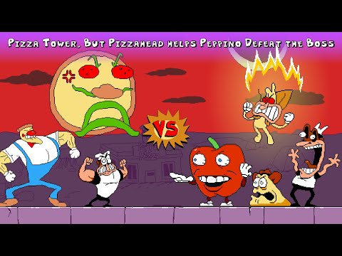 Perman: Peppino and Pizzahead Co-Op Defeat the Bosses