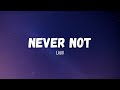 Lauv - Never Not (instrumental w/ lyrics)