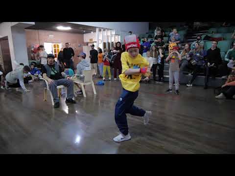 до 13 лет bboy Shock vs Алмаз vs Федор - "ALL OPTION" break dance battle