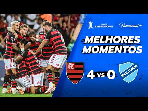 Gols e lances de Flamengo x Bolívar