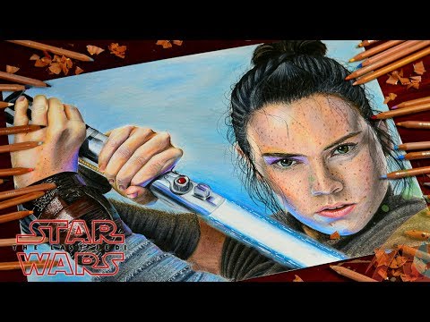 Drawing  Rey - Star Wars: The Last Jedi / lookfishart Video