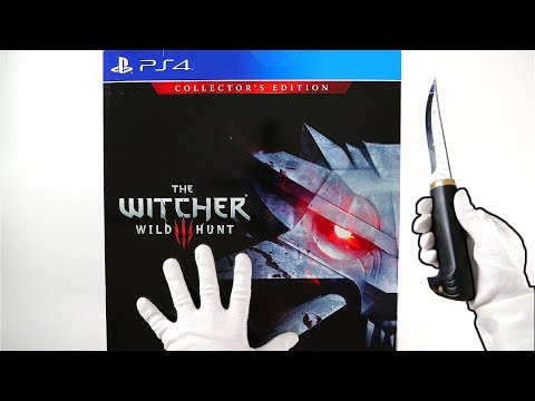 The Witcher 3: Wild Hunt Collector's Edition Unboxing + Ultra Rare "Witcher" Press Kit