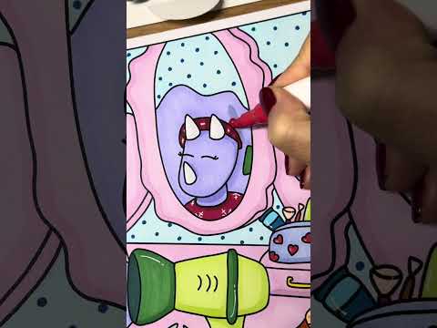 ADV - decoriamo con ​⁠gli acrilici della @ohuhuart_official 🌟 #ohuhu #coloring #markers #acrylic