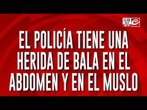 El policía baleado por delincuentes en Morón continúa peleando por su vida