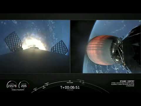 SpaceX | The return and landing Falcon 9 to Earth