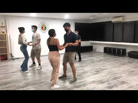 Caliente Dance Studio Singapore Bachata dance class demo to Kewin Cosmos, Ataca y La Alemana - Calma