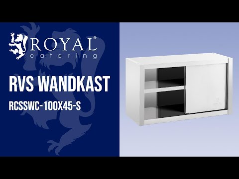 Video - RVS wandkast - 100 x 45 cm