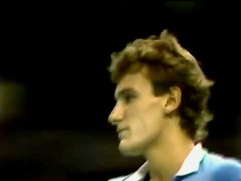John McEnroe vs Mats Wilander 1983 Volvo Masters SF Highlights