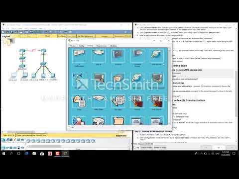 CCNA 5.3.2.8 Packet Tracer - Examine the ARP table