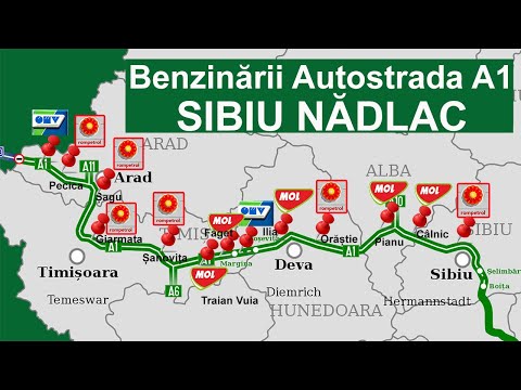 ⛽ Benzinăriile de pe Autostrada A1: Unde te poți alimenta între Sibiu și Nădlac? 🚗