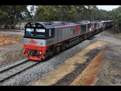 SCT Logistics 5PM9 7 Locomotives 4 CSR's and  EL's at Mt Barker Junc, Callington and Murray Bridge