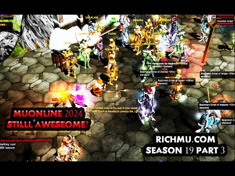 Muonline 2024 - season 19 part 3 - many people online - 5th quest should you play the latest season?