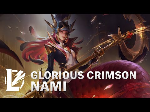 Glorious Crimson Nami Skin Preview - League of Legends: Wild Rift