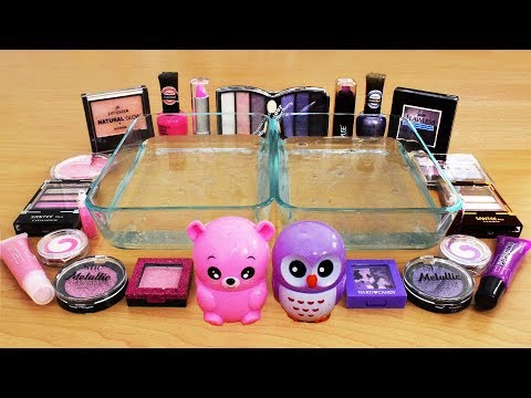 Mixing Makeup Eyeshadow Into Slime ! Pink vs Purple Special Series Part 5 ! Satisfying Slime Video Video