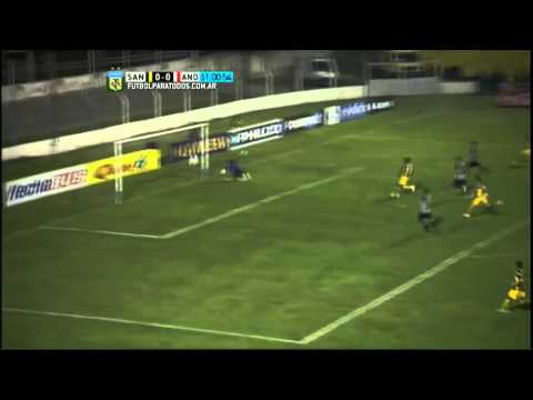 Estrada tuvo el primero. Santamarina 0 - Los Andes 0. Fecha 2. B Nacional 2015. FPT.