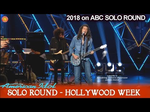 Cade Foehner rocker ROCKS  "Feel It Still " Solo Round Hollywood Week American Idol 2018