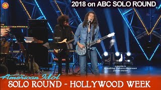 Cade Foehner rocker ROCKS  &quot;Feel It Still &quot; Solo Round Hollywood Week American Idol 2018