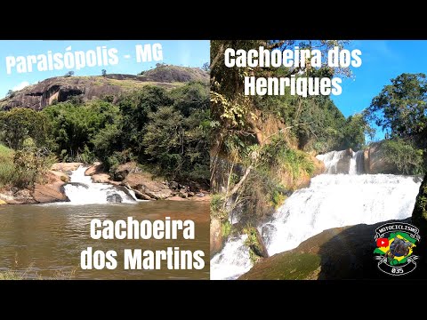 Cachoeira dos Martins e dos Henriques de Moto! Paraisópolis - MG