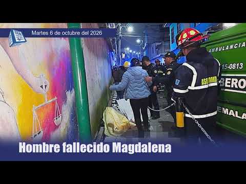 Hombre fallecido en Magdalena