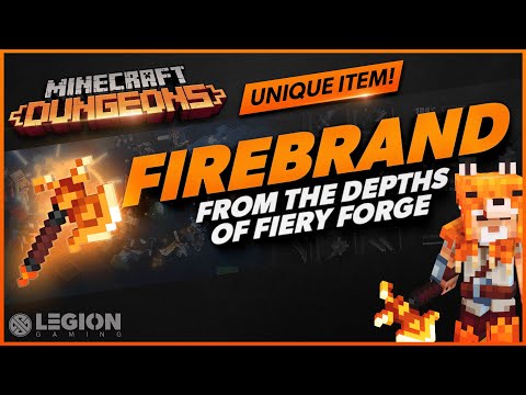 Minecraft Dungeons - FIREBRAND | Unique Item Guide